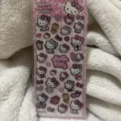 キティ シール　ステッカー　ハローキティ　ギャル　サンリオ　ピンク　ラメ