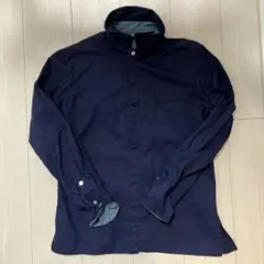 influence ネイビー ボタンシャツ