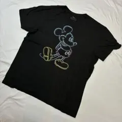 3750] USA古着 Disney Tシャツ 半袖 L ミッキー ディズニー