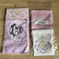 ちいかわ てんし＆あくま 3枚セットタオル ミニ巾着2個セット(てんし)
