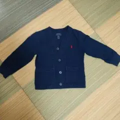 POLO RALPH LAUREN ネイビー カーディガン 3/3T