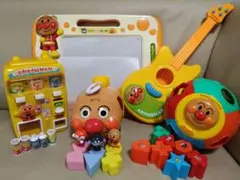 アンパンマン　おもちゃ　5点セット　自販機　ギター　知育玩具　お絵かきボードなど