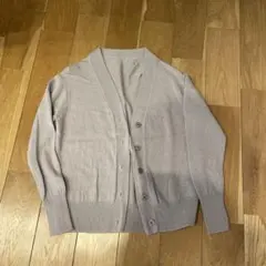 ウール100% 薄いグレー カーディガン M⭐︎無印良品