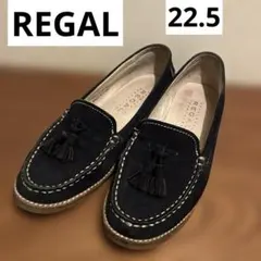 REGAL リーガル　ネイビー スエード タッセル ローファー