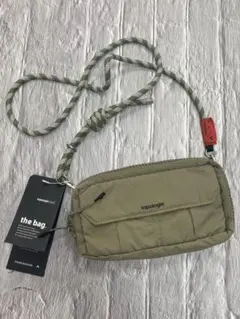 未使用新品 topologie トポロジー ボトルサコッシュ ラージ グリーン