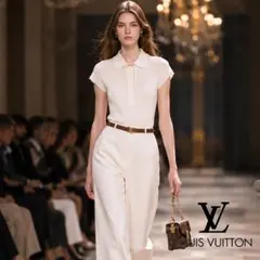 【LOUIS VUITTON】正規品 ルイヴィトン リボン付 半袖ニットのサムネイル