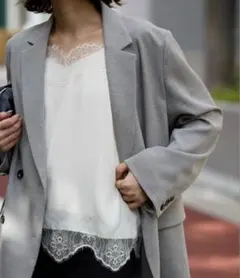 SLOBE IENA サテンレースキャミソールのサムネイル