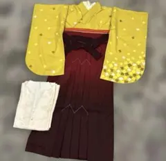 袴セット　シンプル　Lサイズ　赤グラデーション袴　卒業式　教員の方　袴フルセット