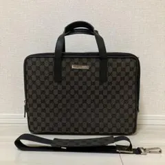 【美品】GUCCI　グッチ　ビジネスバッグ　モノグラム