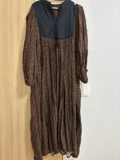 AMERICAN HOLIC レトロフラワープリント ロングワンピース