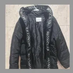 け*ん様 難あり　大き目　ブラック ダウンジャケット　襟に白刺繍有り　2XL サ