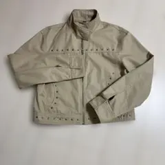 ZARA ウォッシュドエフェクトスタッズジャケット