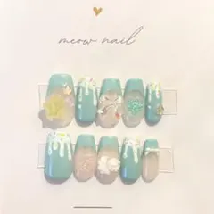 ネイルチップ パルパルーザネイル ディズニーネイル チョコネイル ガーリーネイル