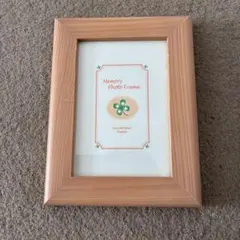 ウッド調 フォトフレーム L版 ナチュラル 写真立て 良品 木製 中古用