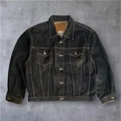 90s EDWIN デニムジャケット Gジャン ブラックのサムネイル