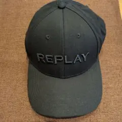 REPLAY キャップ ブラック