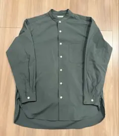 GU ダークグレー 長袖シャツ M