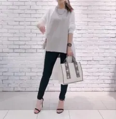 PLST ★レーヨンブレンドAラインノースリーブブラウス 未使用美品のサムネイル