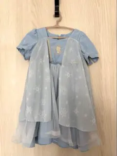 cottoli バースデイ エルサ ドレス 水色 半袖ワンピース 100