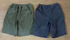 無印　130㎝　ハーフパンツ　2枚セット