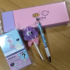 文房具セット(ペンケース、シャープペン、消しゴム、メモ帳　おまけ付き)