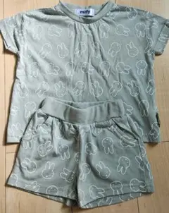 miffy ウサギ柄 Tシャツとショートパンツセット