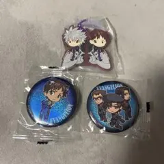 【美品】エヴァンゲリオン 碇シンジ 渚カヲル 缶バッジ ラバスト セット