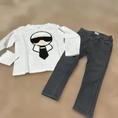 キャラクター長袖カットソーとパンツセット 100cm