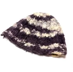 BROOKLYN HANDKNIT ニット帽 / PURPLE ヴィンテージ