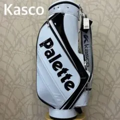 新品　カバー付き　Kasco Palette キャディバッグ ホワイト ブラックのサムネイル