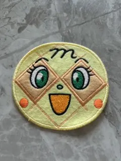 アンパンマン メロンパンナちゃん刺繍パッチ 直径約10cm