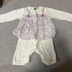 RAG MART フラワープリントロンパース 20サイズ