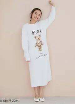 新品ジェラートピケ Steiff テディベア ルームウェア