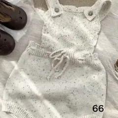 ニット ロンパース サロペット 66cmのサムネイル