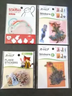 フレークシールとステッカーセット 46枚入り