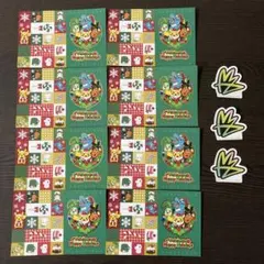 ポケモン　クリスマス　ポストカード ハッピーホリデーカード 8枚、ステッカー3枚