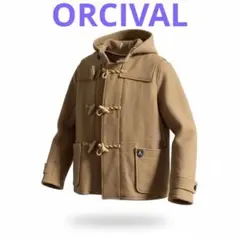 オーシバル　ダッフルコート ベージュ フード付き