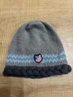 DOGDEPT エンブレム付き編み込みニット帽