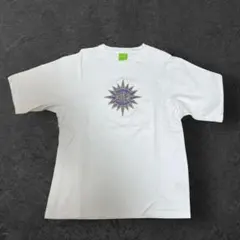 HUF 半袖カットソー ホワイト 刺繍ロゴ