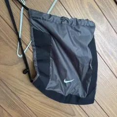 Nike ナイロン ドローストリングバッグ グレー・ブラック　中古