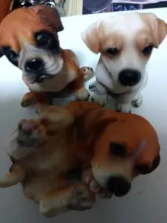 犬の置物　3点セット