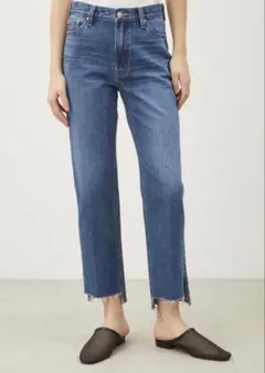 美品　Mila Owen 裾段差デニムパンツ2025ss