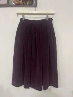 ラルフローレン　ベロアスカート　紫　80年代〜90年代