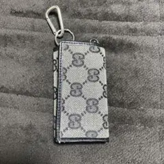 GGキャンバスキーケース グレー/ブラック