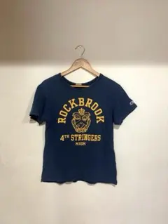 【アメカジ】チャンピオン カレッジロゴ Tシャツ Y2K 紺 S