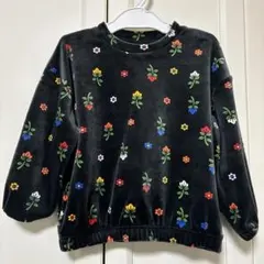 soft cheese 花柄 ベロア トレーナー 100cm ソフトチーズ