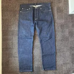 【A.P.C】プチニュースタンダードストレートデニム 34inch【濃紺】