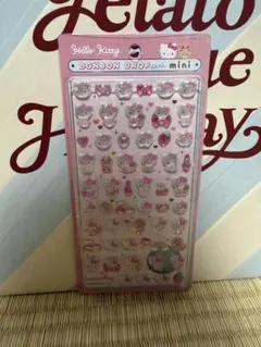 ボンボンドロップシール　サンリオ　ミニ　クーリア　キティ　ピンク