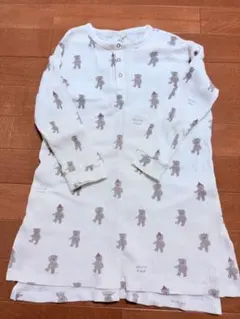 ジェラピケ くま柄キッズワンピース