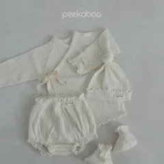 【正規品】peekaboo ニューボーン4点セット　退院着 セレモニードレス